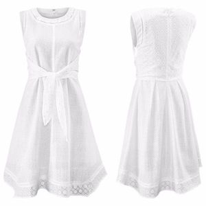 Cabi EUC Lizzie Dress White Eyelet Dress Size 10